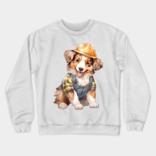 Farmer Australian Shepherd Dog Crewneck Sweatshirt